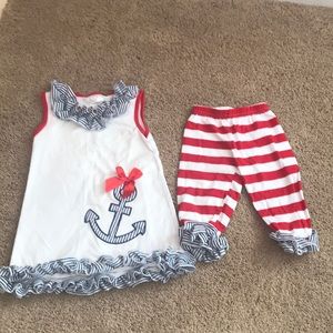 Toddler xs anchor outfit.